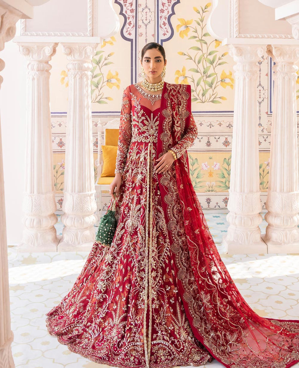 red bridal dress WF 39